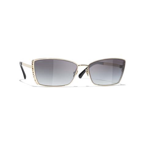 chanel sunglasses metal|Chanel sunglasses with clear sides.